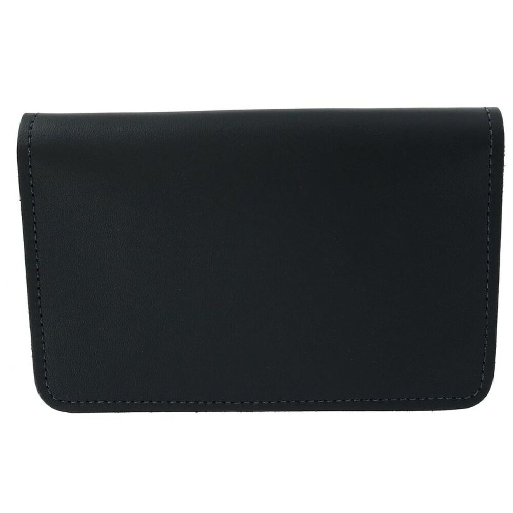 CTM Leather Top Stub Checkbook Cover Wallet